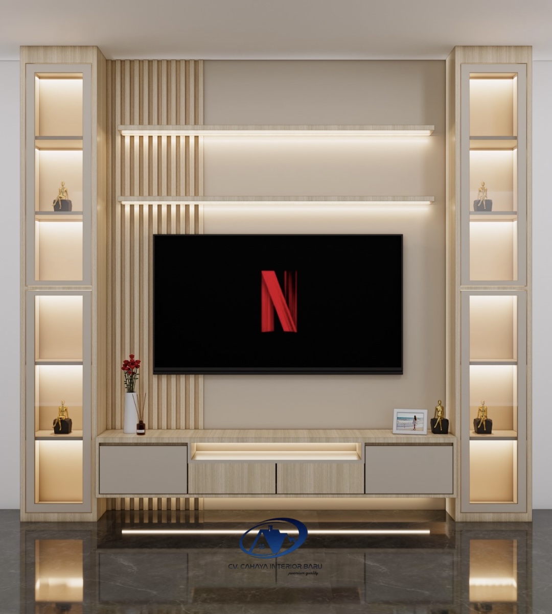 Backdrop TV Minimalis