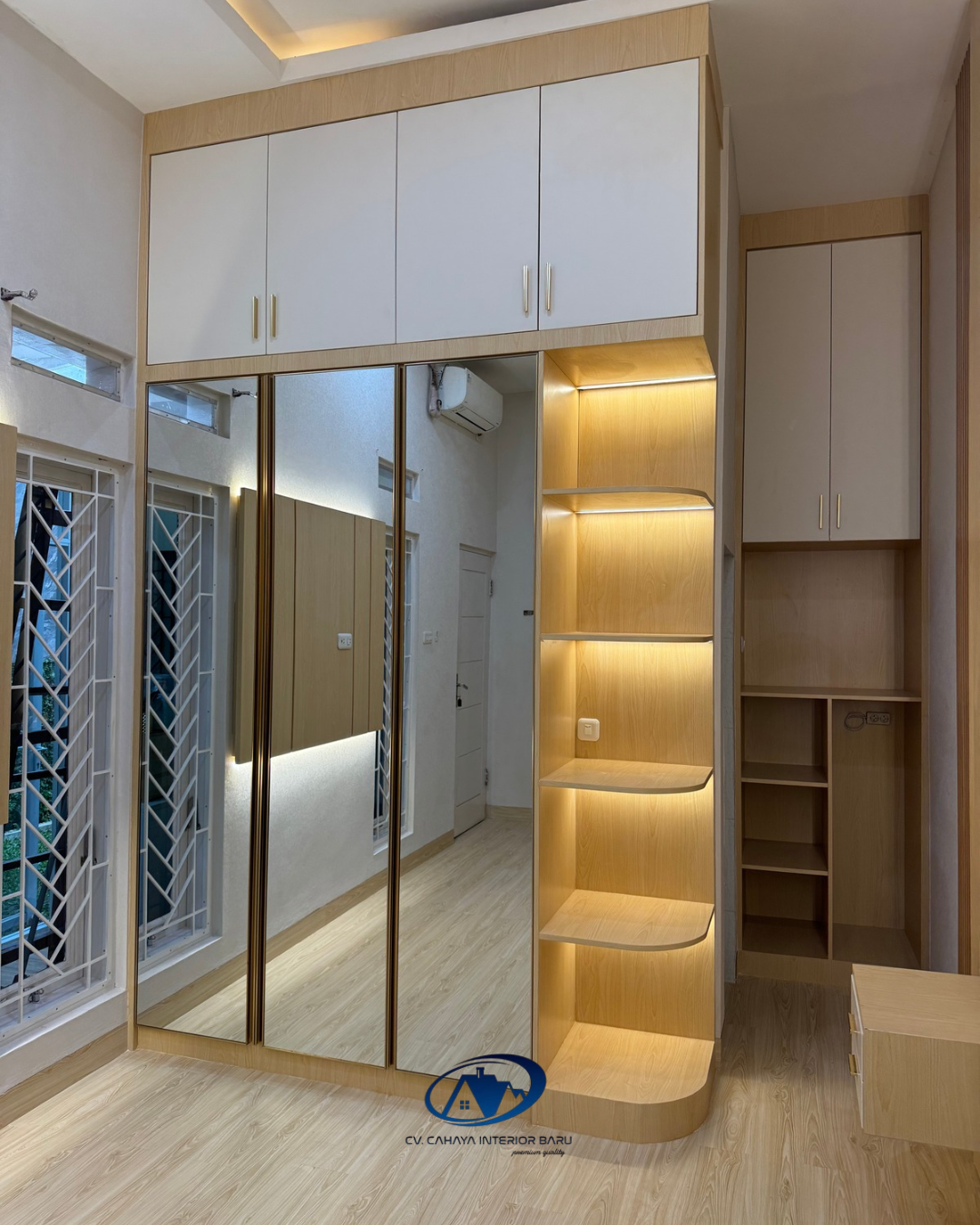 Lemari Pakaian Custom Modern Minimalis