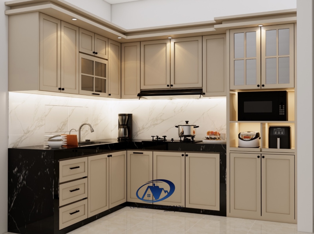 Kitchen Set Mewah Semi Klasik 