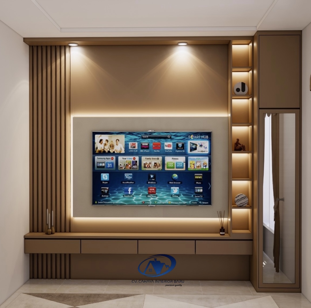 Backdrop TV Minimalis Modern 